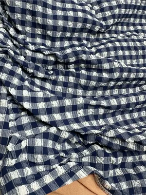 J. Crew New! Sleek Ruched Gingham One-Shoulder One-Piece Swimsuit Size 16 thumbnail 5