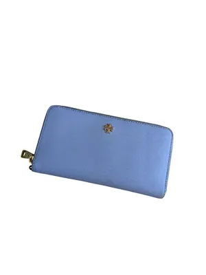 TORY BURCH Periwinkle Leather Zip Clutch Wallet thumbnail 9
