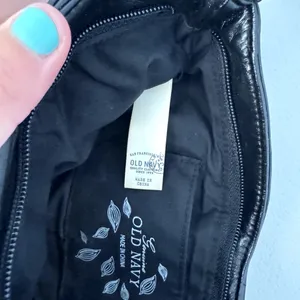 Old Navy Vintage Black Crescent Shoulder Bag Purse Women's thumbnail 4