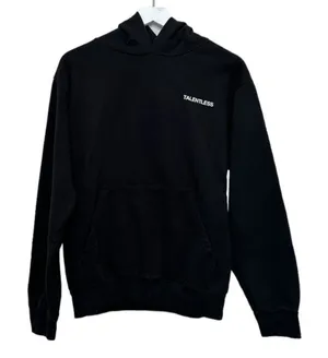 Talentless Black Hoodie Sweatshirt Unisex Minimal Logo Pullover Size Small thumbnail 1