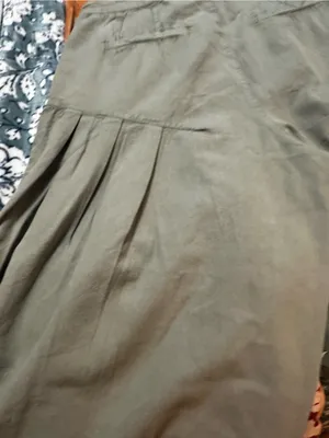 Free People Light Olive/sage Green Relaxed pleated baggy fit pants thumbnail 5