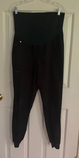 Figs black maternity pants thumbnail 1