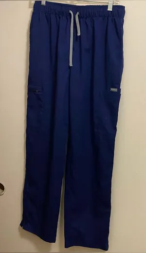 NiaaHinn Womens Dark Navy Blue Scrub Pants L Large Scrubs Medical Nursing Nurse thumbnail 1