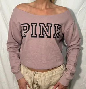 PINK off the shoulders long sleeve thumbnail 1