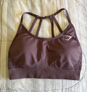 Gymshark Plum Strappy Seamless Sports Bra thumbnail 1