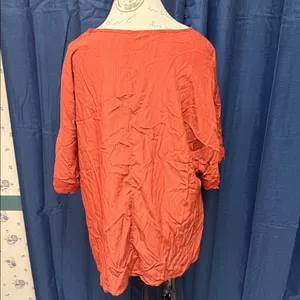 Women’s Emory Rose Blouse Orange Size XXL thumbnail 2