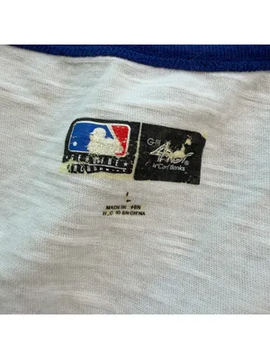 Los Angeles Dodgers MLB Carl Banks White Ringer Tank Top Womens M 2020 Baseball thumbnail 4