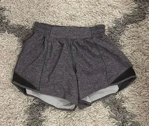 Lululemon Gray Hotty Hot Shorts Low Rise 4” thumbnail 1