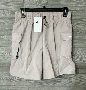 Women's Nike Sportswear Essential Woven High-Rise‎ Shorts X Small- DM6247-019 thumbnail 1