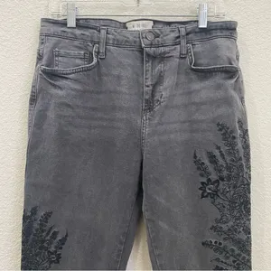 FREE PEOPLE We The Free OB737354 Embroidered Girlfriend Jeans Size 29 thumbnail 9
