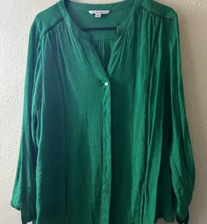 Zac & Rachel Vibrant Green Blouse thumbnail 1