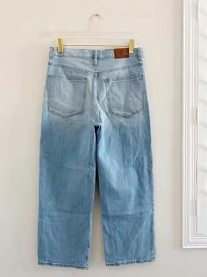 Madewell Wide-Leg Cropped Slim-Fit Jeans AN325 Size 30 thumbnail 4