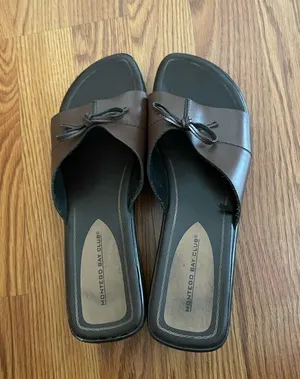 Montego Bay Club Wedge Slip On Slides Size 10 Color Brown thumbnail 5