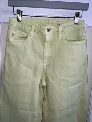 AG Adriano Goldschmied Sulfur X Citrus Mist WideLeg Crop Pants thumbnail 2