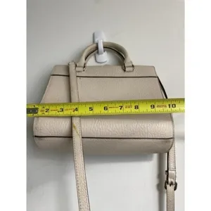 kate spade medium handbag w strap white leather cr thumbnail 4