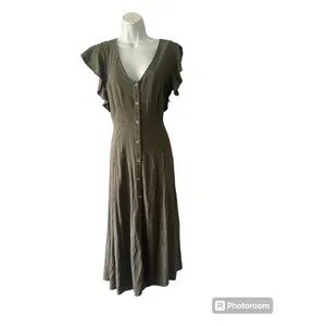 GB Gianni Bini Olive Green Dress thumbnail 3
