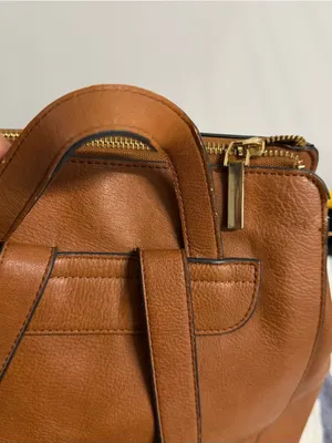 Dune London Tan Leather Backpack with Front Pocket thumbnail 6