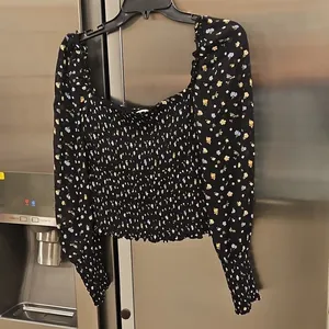 💕REFORMATION💕 Pinto Top ~ Posie Black Floral Print Medium thumbnail 10