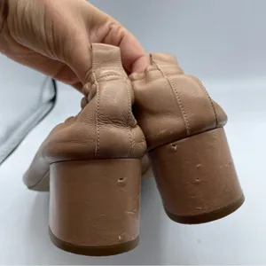 Everlane Nude Leather Round Toe Low Block Heel Womens 10 Chunky Heels Stretch thumbnail 10
