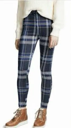 Free People‎ Carnaby Plaid Pants Size 6 EUC thumbnail 1