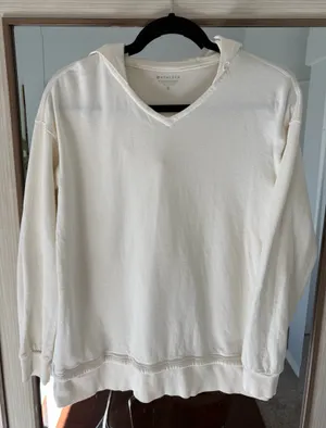 ATHLETA SUNDOWN ALLIANCE HOODIE SWEATSHIRT MAGNOLIA WHITE sz XS Extra Small thumbnail 1