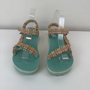 Teva Women’s Midform Fray Teal Multicolor Size 5 thumbnail 2
