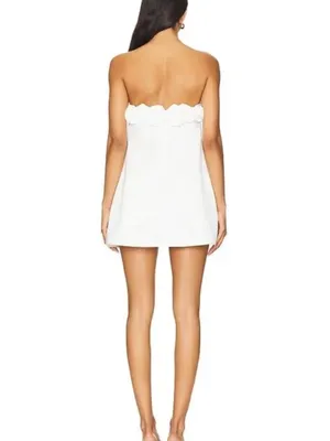 NWT WeWoreWhat Strapless A-Line Rose Mini Dress Duchess Satin Size 0 Formal thumbnail 2