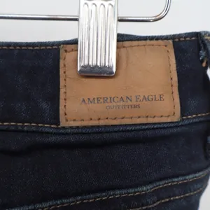 American Eagle Jeans Womens 4 Long Super Stretch X4 Dark Blue Skinny Excellent thumbnail 4