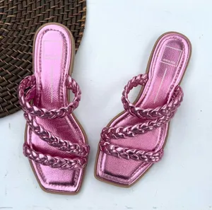 Dolce Vita Women’s Shoes Sandals Pink Metallic Slip On Flip Flop Size 9 thumbnail 1