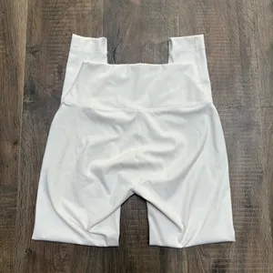 Set Active cream colored high-rise leggings size large thumbnail 5
