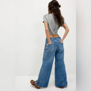 Free people CRVY Outlaw Wide-Leg Jeans thumbnail 2