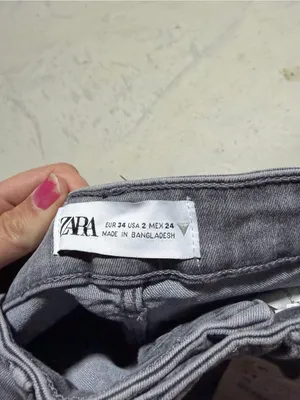 Zara NWT super elastic Gray High-Rise Jeans 2 thumbnail 3