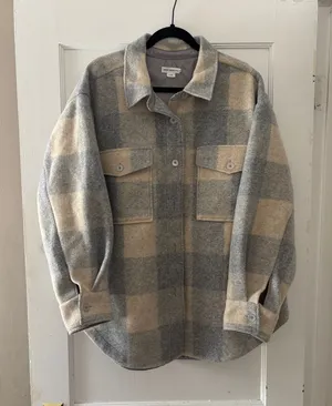 Good American Shacket Plaid thumbnail 1