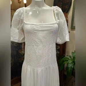 Kings Road Eyelet Maxi Dress Coastal thumbnail 5