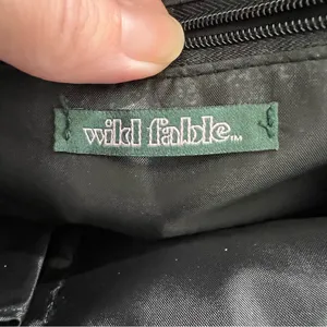 Wild Fable Black Mini Backpack Purse Faux Leather Silver Hardware thumbnail 3