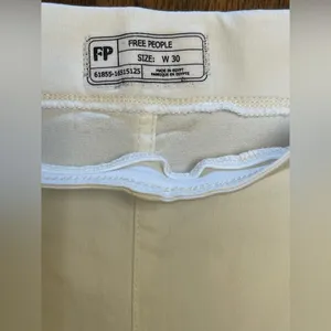 Free People Cream Skinny Jeans thumbnail 5