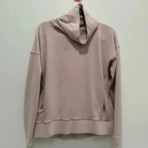 Lululemon Go Forward Blush Pink Pullover‎ Turtleneck Sweatshirt Size 8 thumbnail 3