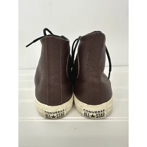Converse Chuck Taylor All Star Leather High Top Sneakers Brown Men 5.5 Women 7.5 thumbnail 3
