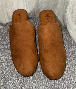 Style & Co. Tan Suede Slip-On Mule Slides thumbnail 1