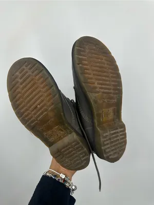 Dr Martens 1460 Gray Combat Boots Women's Size 7 Grunge thumbnail 8