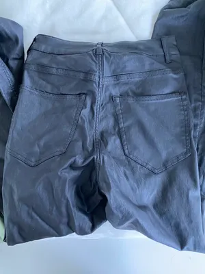 Black Leather Pants Size 2 thumbnail 2