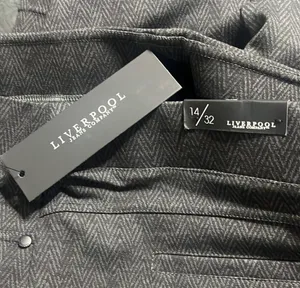 Liverpool Jean Co. Skirt Sz 14 Black/Gray Textured Casual Work Wear thumbnail 6