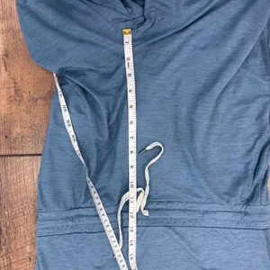 Women's Vuori Falls Jumpsuit in Light Azure Heather Blue Size M Soft $118 EUC thumbnail 13