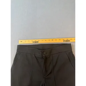 Athleta Black Wide Leg Seam Front Trousers Work Travel Pants Womens Size 6 thumbnail 3