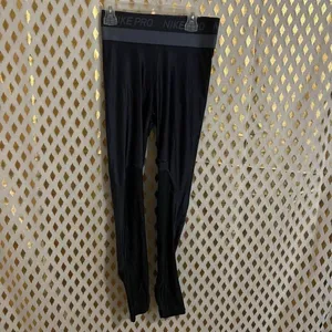 Nike pro hypercool leggings tight fit training blue gray size S thumbnail 7