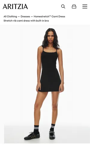 Aritzia TNA Ribbed Cami Mini Dress thumbnail 5