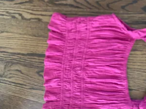 Pink ruched top thumbnail 3