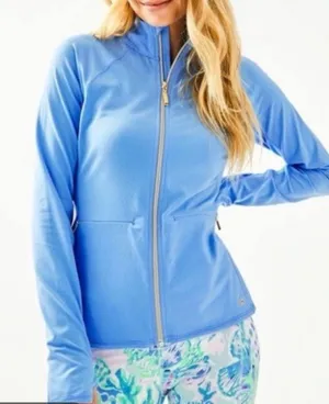 Lilly Pulitzer luxletic kapri striped zip up hoodie size xxs thumbnail 1