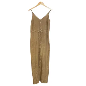 Bella Dahl 100% Linen Button Front Midi‎ Dress Tan size XS thumbnail 3
