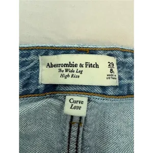 Abercrombie Curve Love Wide Leg Jeans 29/8 Long High Rise thumbnail 3